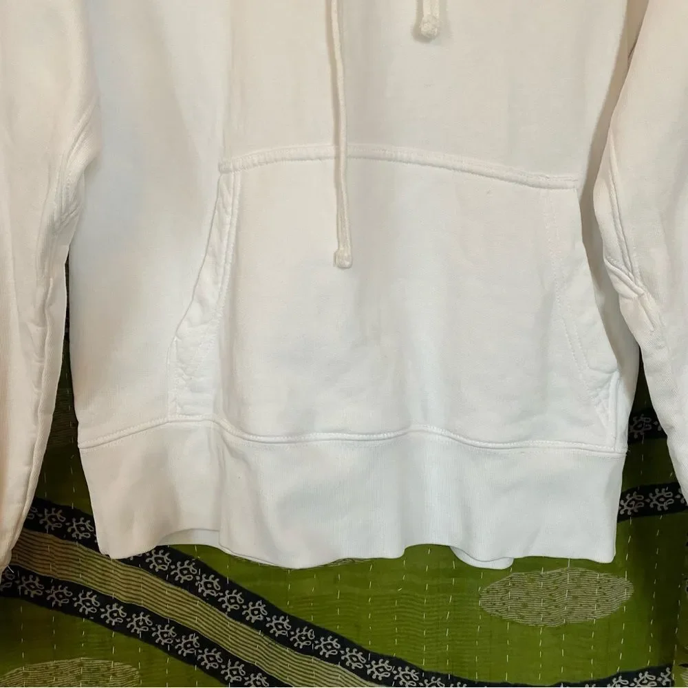 Zadig & Voltaire White Clipper Camo Skull Metallic Embroidery Hoodie Size Medium